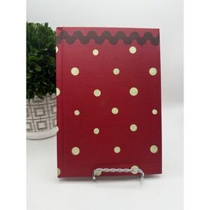 Hallmark Red Polka Dot Hardcover Journal 8x6 Lined Notebook Retro Inspo‎ 2AD4417